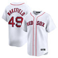 Trusc B.Red Sox #49 Tim Wakefield Player White Limited Home Game Stitched Jerseys