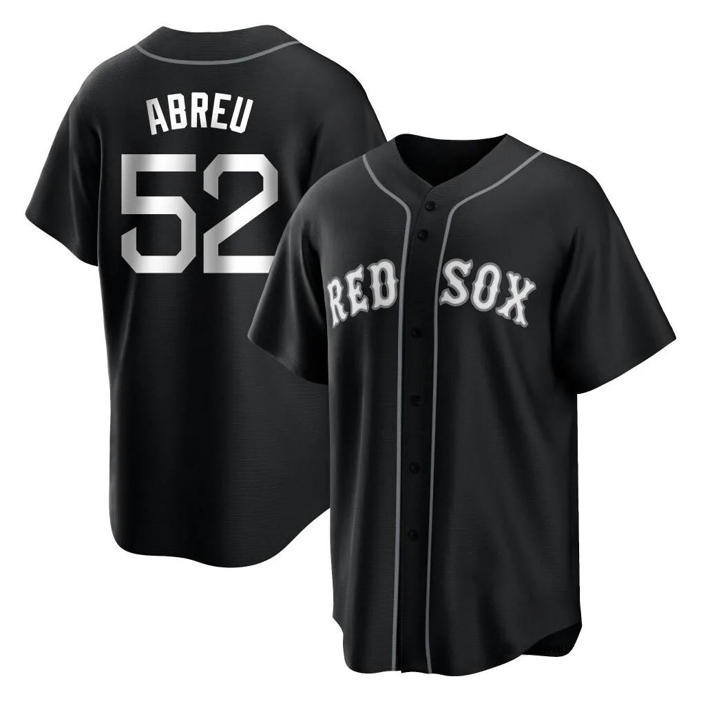 Trusc B.Red Sox #52 Wilyer Abreu Player Black Home Game Stitched Jerseys
