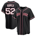 Trusc B.Red Sox #52 Wilyer Abreu Player Black Out Home Game Stitched Jerseys