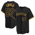 Trusc B.Red Sox #52 Wilyer Abreu Player Black Snake Skin City Home Game Stitched Jerseys