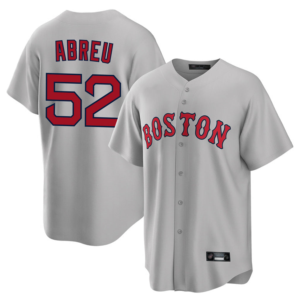 Trusc B.Red Sox #52 Wilyer Abreu Player Gray Road Home Game Stitched Jerseys