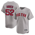 Trusc B.Red Sox #52 Wilyer Abreu Player Gray Road Limited Home Game Stitched Jerseys