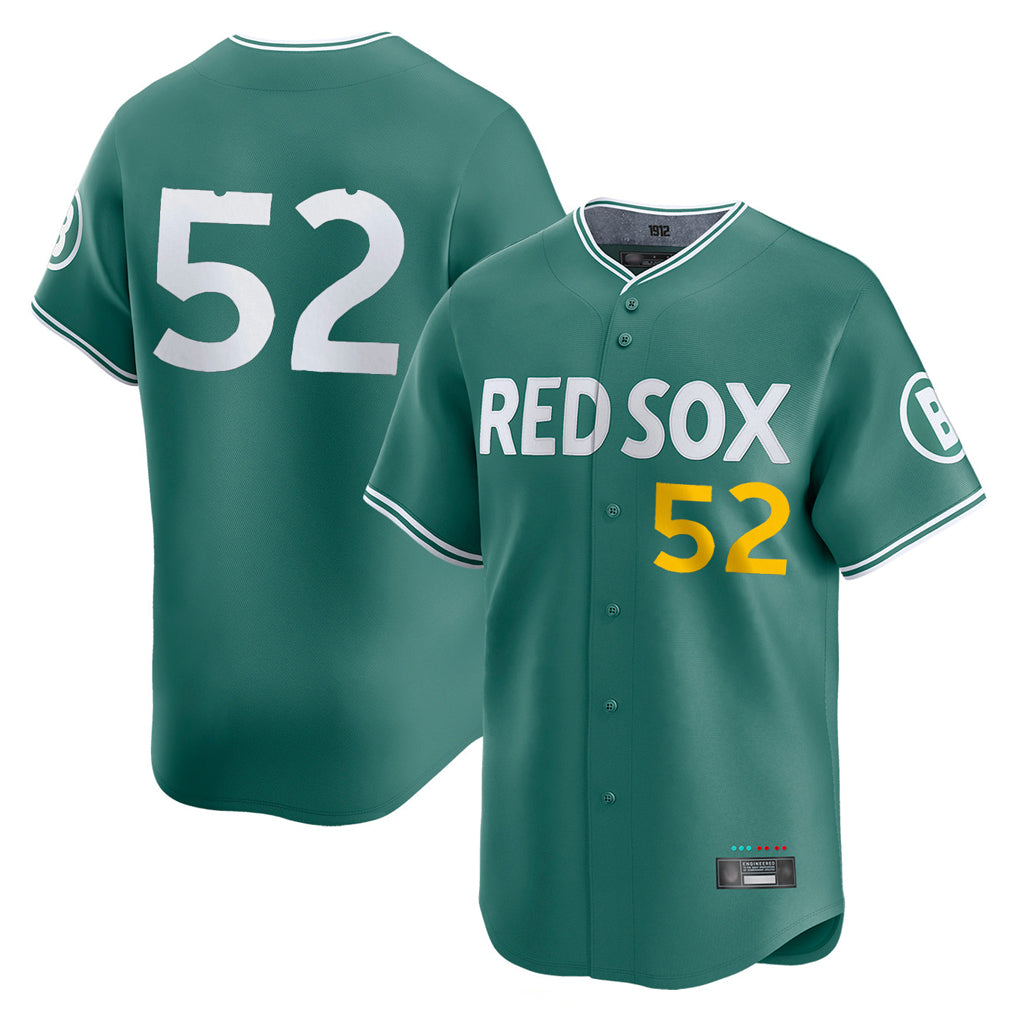 Trusc B.Red Sox #52 Wilyer Abreu Player Green City Connect Limited Home Game Stitched Jerseys