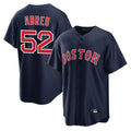 Trusc B.Red Sox #52 Wilyer Abreu Player Navy Home Game Stitched Jerseys