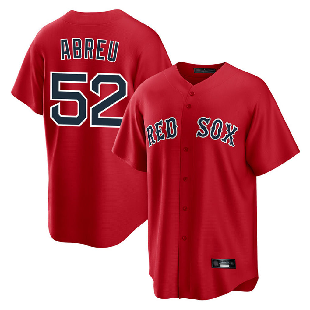 Trusc B.Red Sox #52 Wilyer Abreu Player Red Home Game Stitched Jerseys