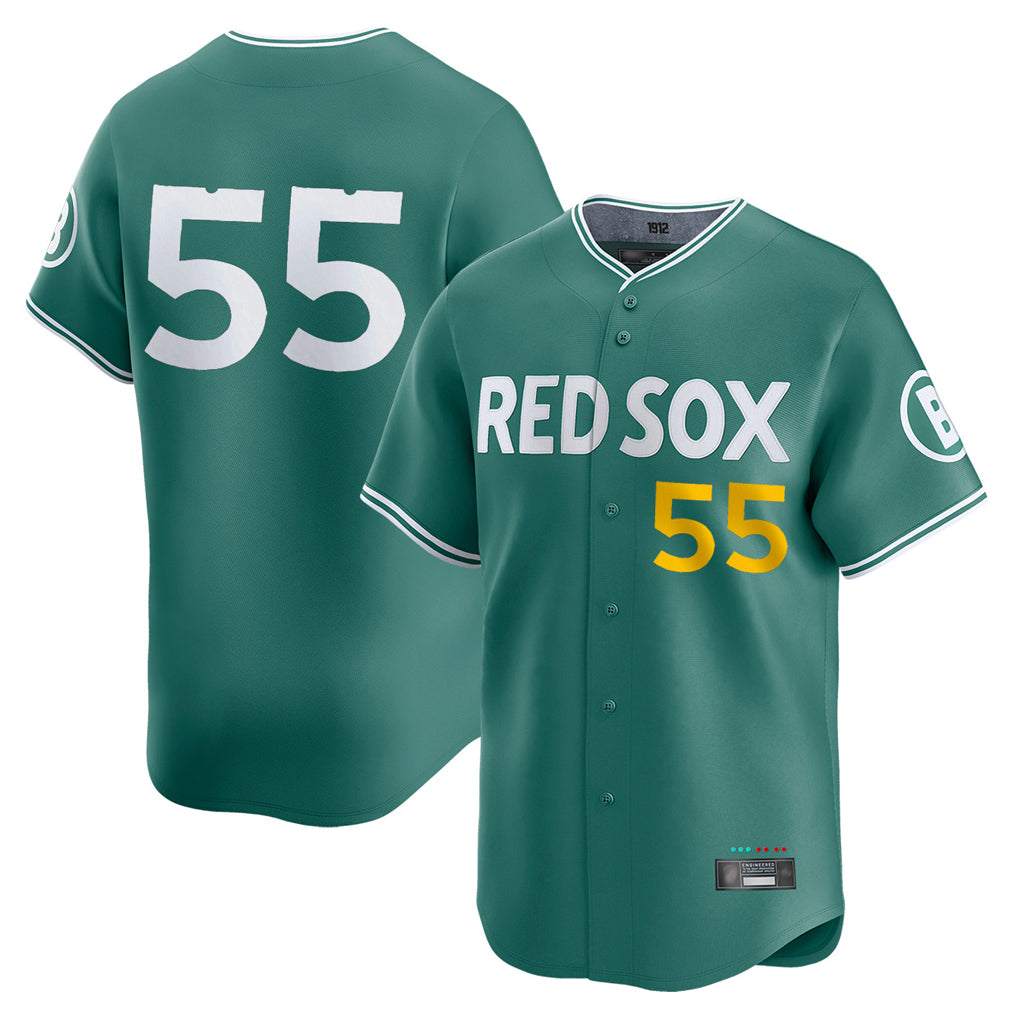 Trusc B.Red Sox #55 Ranger Su¡§¡érez Player Green City Connect Limited Home Game Stitched Jerseys