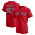 Trusc B.Red Sox #55 Ranger Su¡§¡érez Player Red Limited Elite Home Game Stitched Jerseys