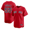Trusc B.Red Sox #55 Ranger Su¡§¡érez Player Red Limited Home Game Stitched Jerseys