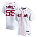 Trusc B.Red Sox #55 Ranger Su¡§¡érez Player White Limited Home Game Stitched Jerseys