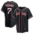 Trusc B.Red Sox #7 Masataka Yoshida Player Black Out Home Game Stitched Jerseys