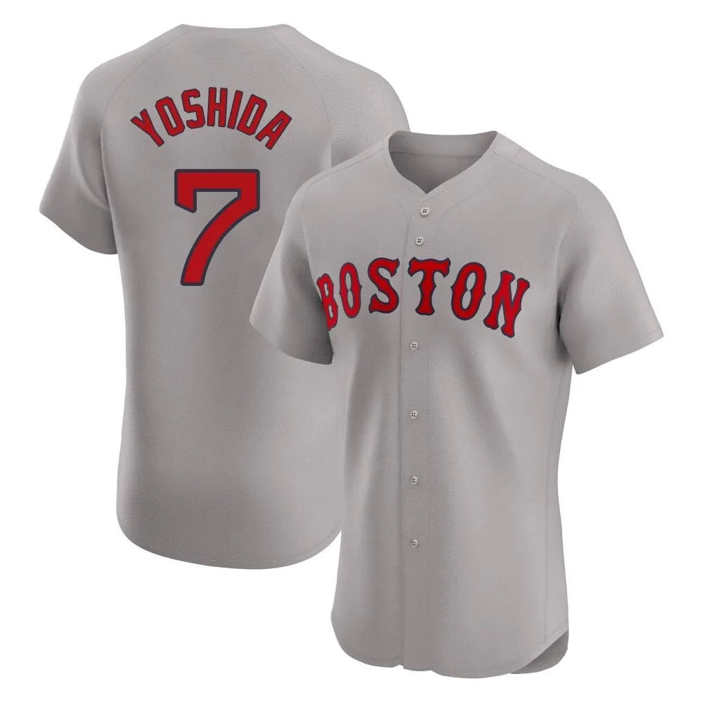 Trusc B.Red Sox #7 Masataka Yoshida Player Gray Road Limited Elite Home Game Stitched Jersey