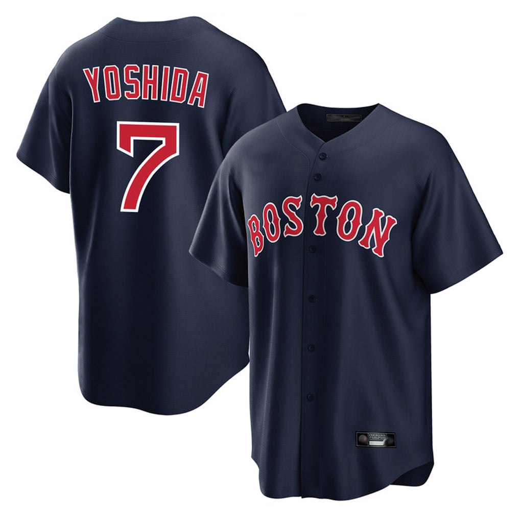 Trusc B.Red Sox #7 Masataka Yoshida Player Navy Home Game Stitched Jersey