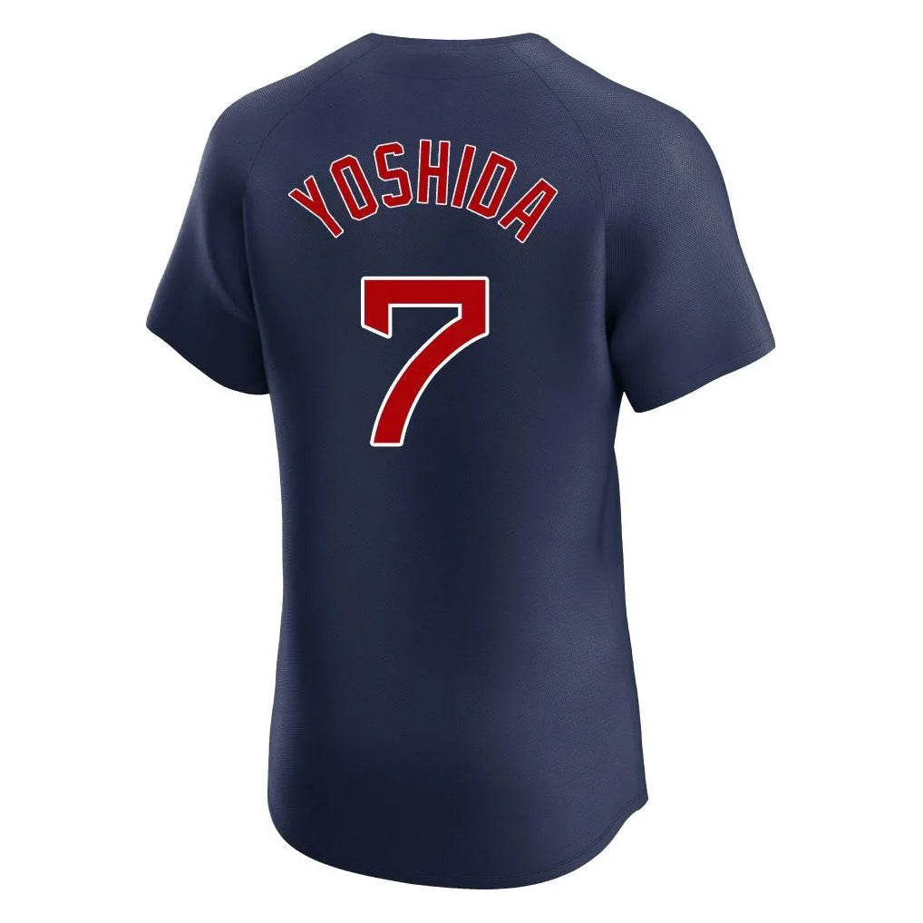Trusc B.Red Sox #7 Masataka Yoshida Player Navy Limited Elite Home Game Stitched Jerseys