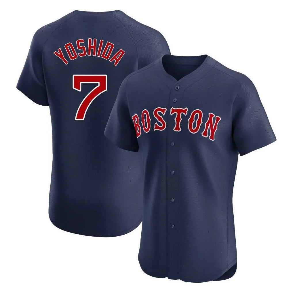 Trusc B.Red Sox #7 Masataka Yoshida Player Navy Limited Elite Home Game Stitched Jersey