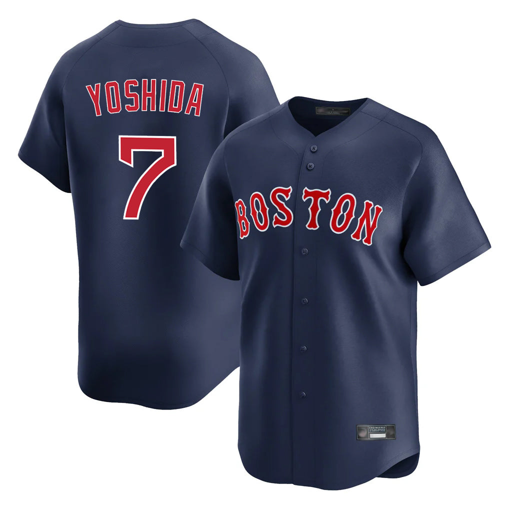 Trusc B.Red Sox #7 Masataka Yoshida Player Navy Limited Home Game Stitched Jersey
