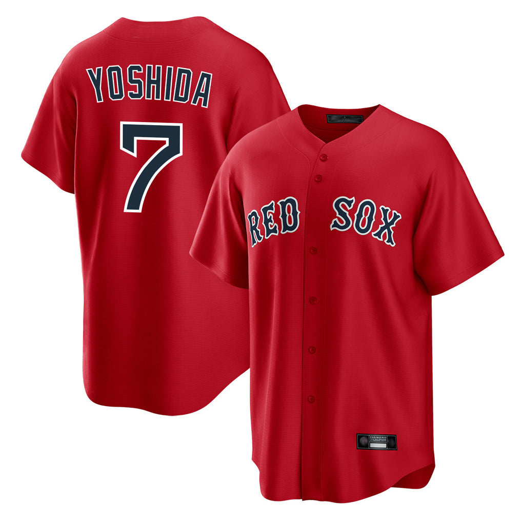 Trusc B.Red Sox #7 Masataka Yoshida Player Red Home Game Stitched Jersey