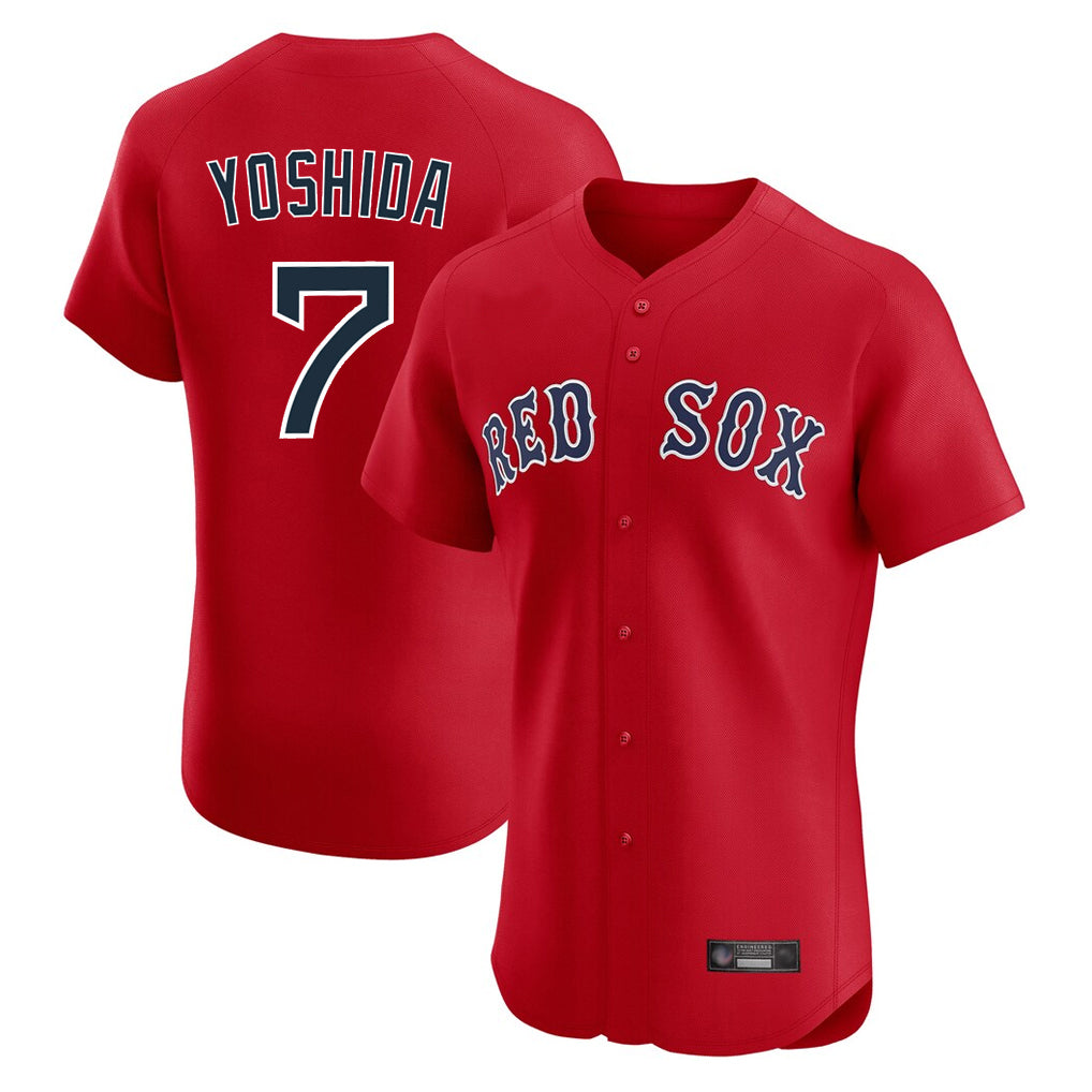 Trusc B.Red Sox #7 Masataka Yoshida Player Red Limited Elite Home Game Stitched Jersey