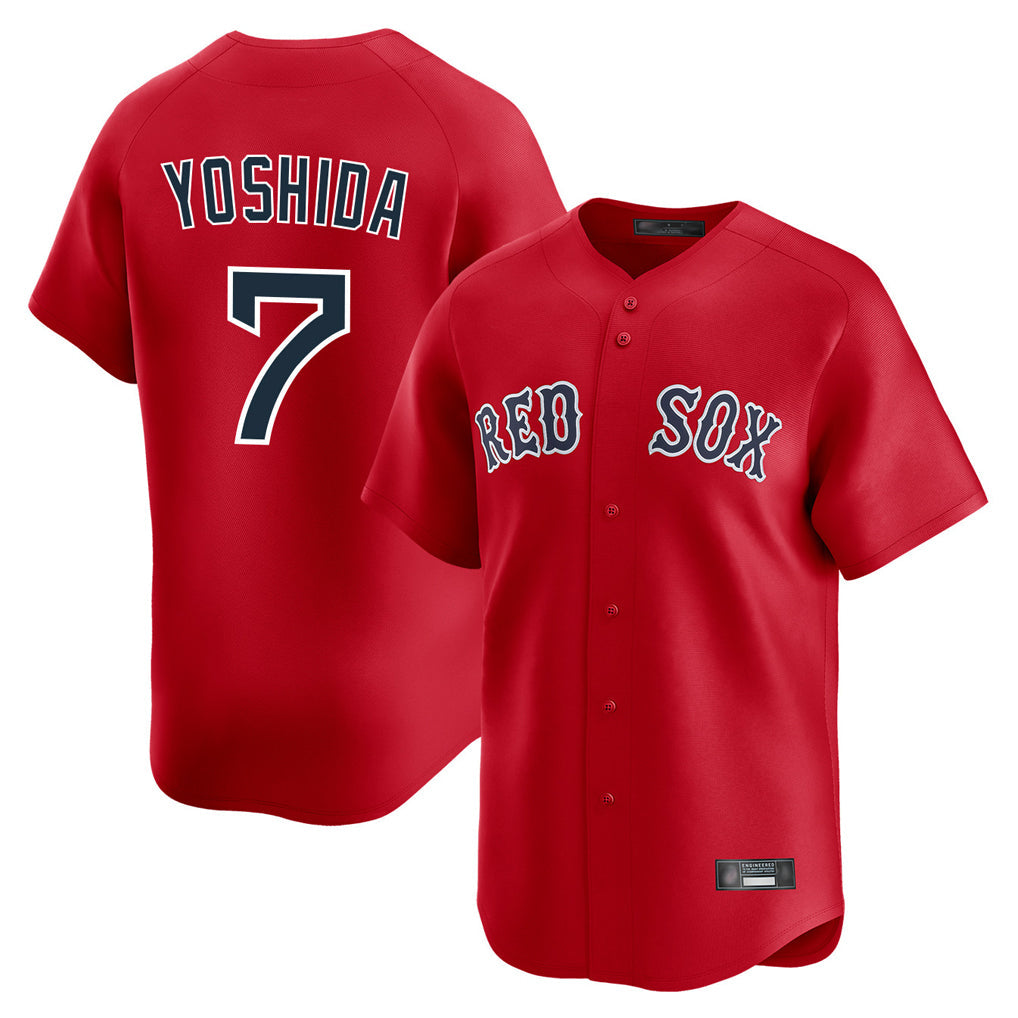 Trusc B.Red Sox #7 Masataka Yoshida Player Red Limited Home Game Stitched Jersey