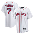 Trusc B.Red Sox #7 Masataka Yoshida Player White Home Game Stitched Jersey