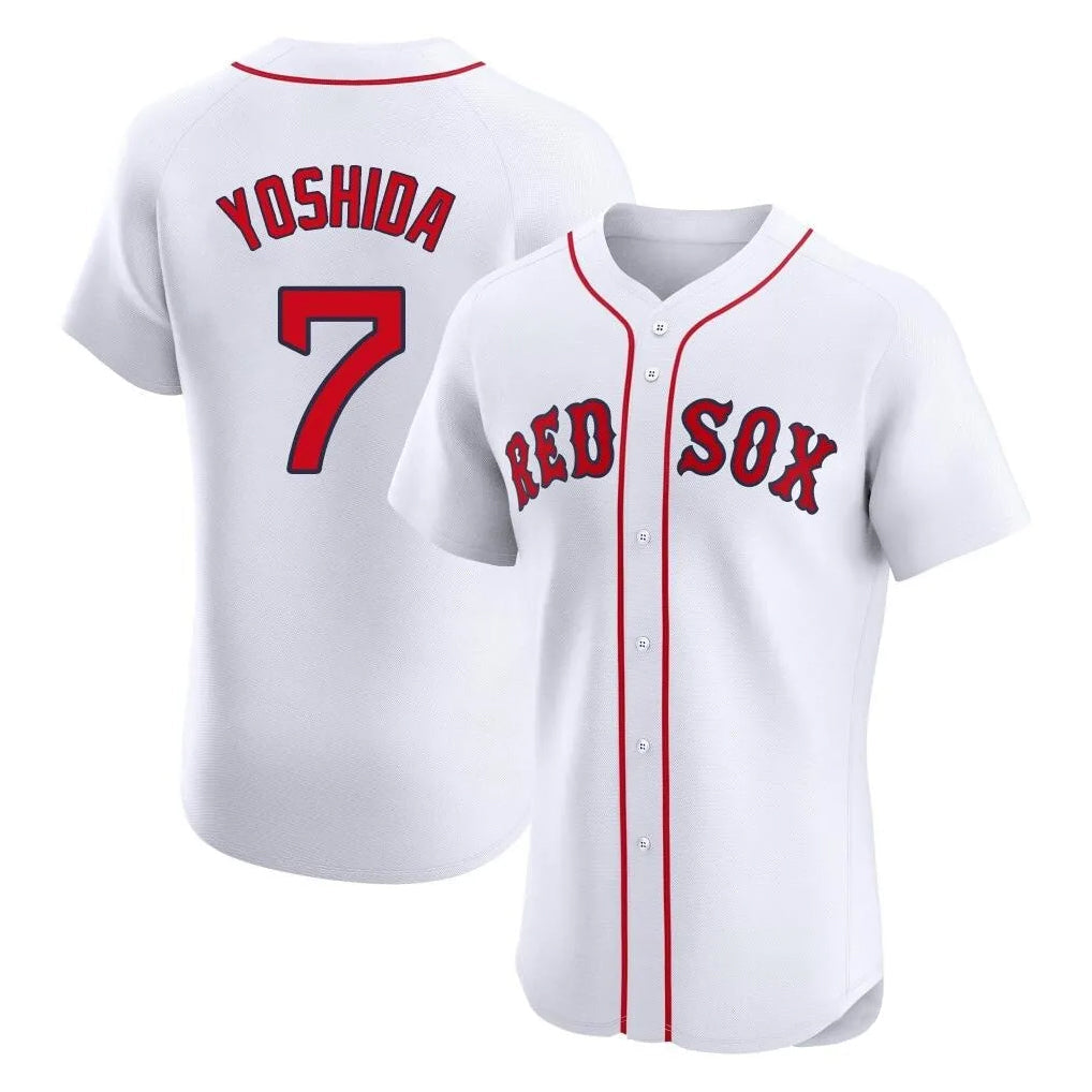 Trusc B.Red Sox #7 Masataka Yoshida Player White Limited Elite Home Game Stitched Jersey