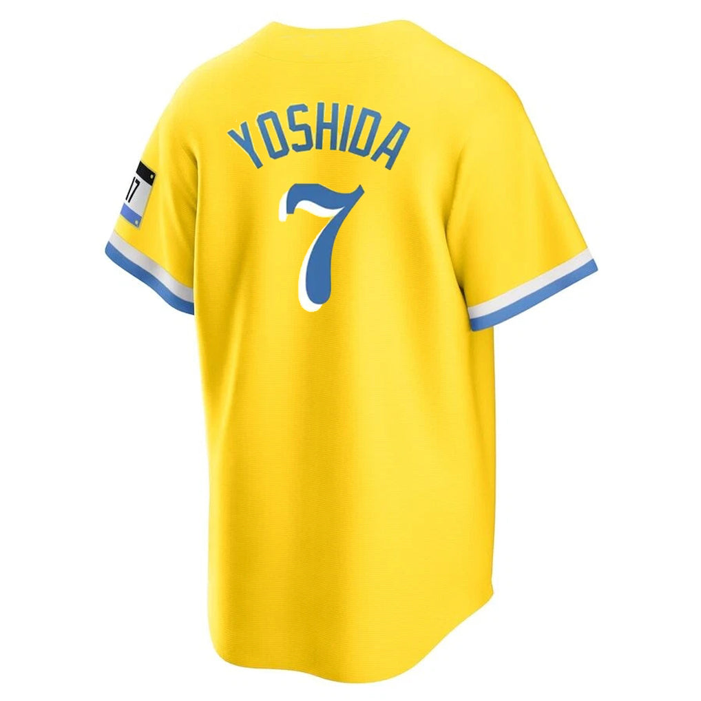 Trusc B.Red Sox #7 Masataka Yoshida Player Yellow Home Game Stitched Jerseys