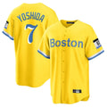 Trusc B.Red Sox #7 Masataka Yoshida Player Yellow Home Game Stitched Jersey