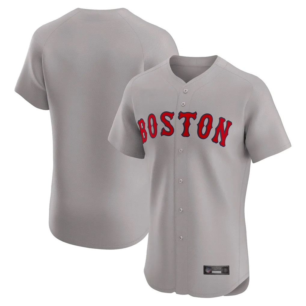 Trusc B.Red Sox Blank Player Gray Road Limited Home Game Stitched Jerseys