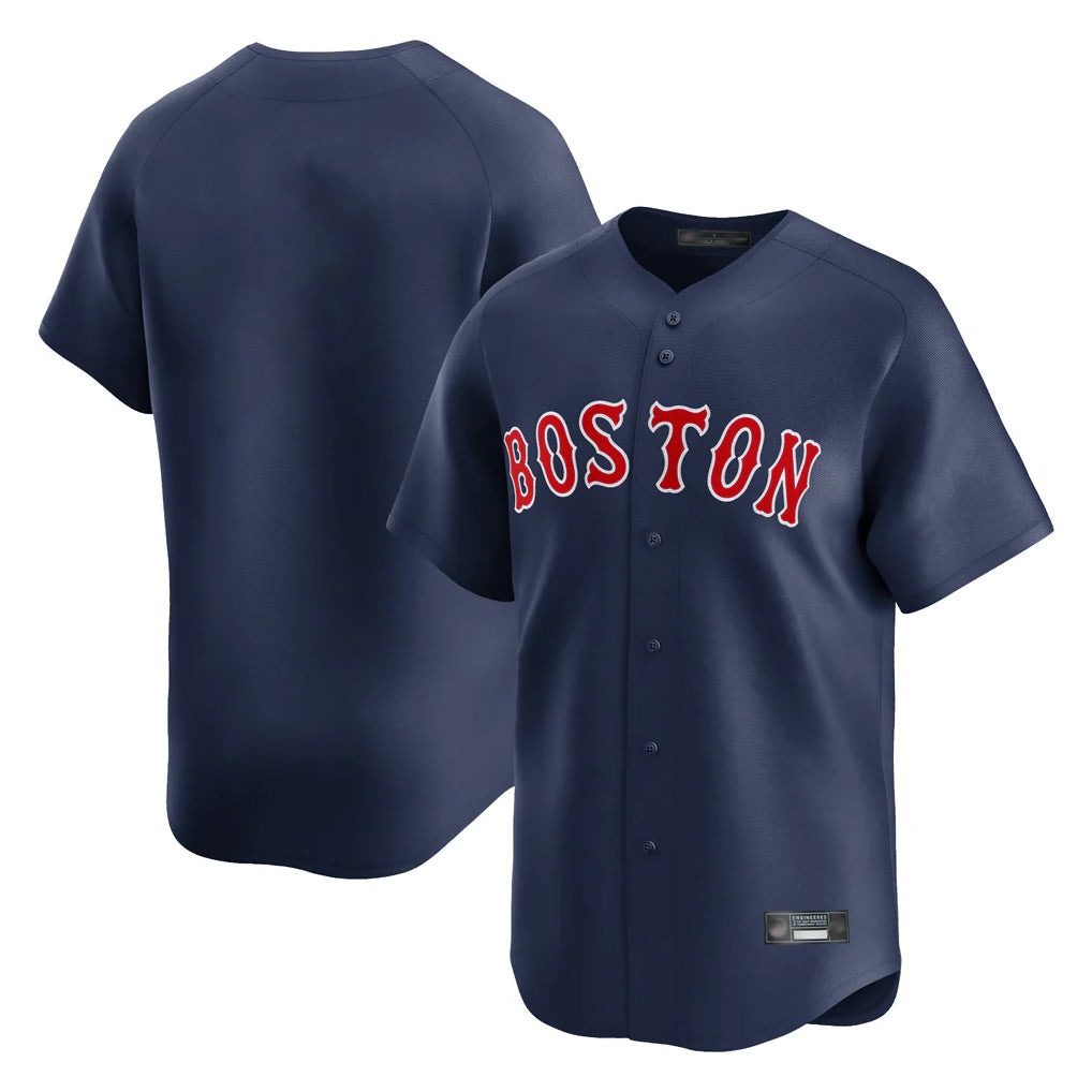 Trusc B.Red Sox Blank Player Navy Limited Home Game Stitched Jerseys