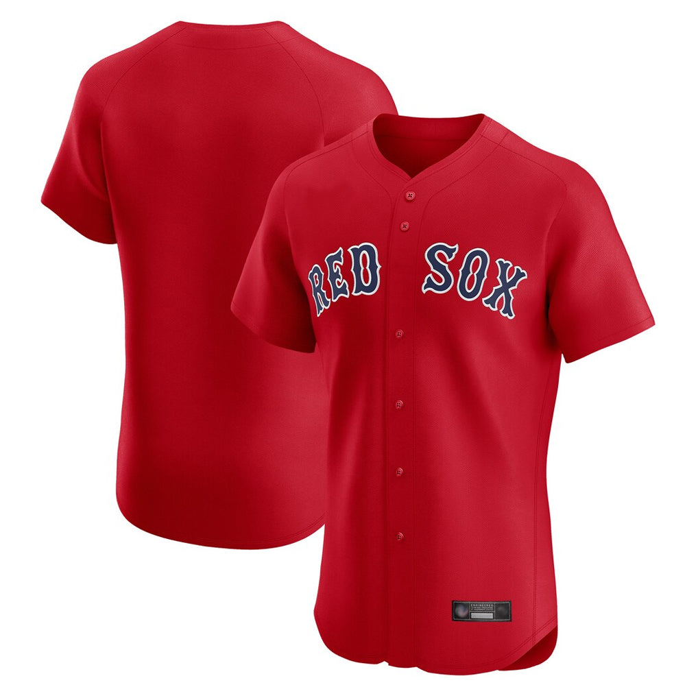 Trusc B.Red Sox Blank Player Red Limited Elite Home Game Stitched Jerseys