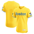 Trusc B.Red Sox Blank Player Yellow Limited Elite Home Game Stitched Jerseys