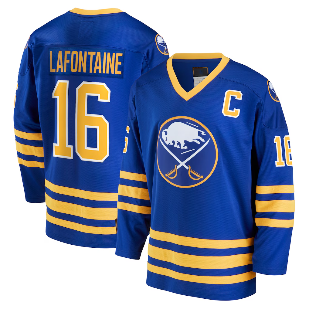Trusc B.Sabres #16 Pat LaFontaine Royal Breakaway Retired Player Stitched Jerseys