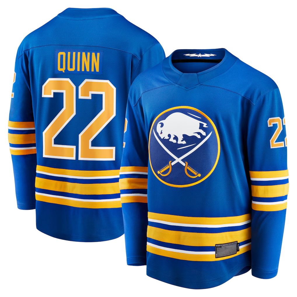Trusc B.Sabres #22 Jack Quinn Royal Home Breakaway Stitched Jerseys