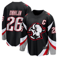 Trusc B.Sabres #26 Rasmus Dahlin Black Alternate Captain Patch Breakaway Stitched Jerseys
