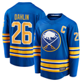 Trusc B.Sabres #26 Rasmus Dahlin Royal Home Captain Patch Breakaway Stitched Jerseys