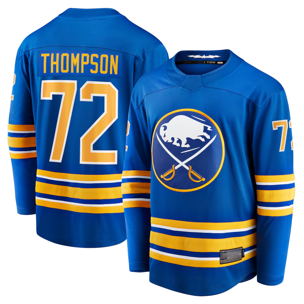 Trusc B.Sabres #72 Tage Thompson Royal Home Breakaway Player Stitched Jerseys