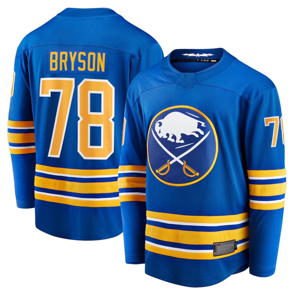 Trusc B.Sabres #78 Jacob Bryson Royal Home Breakaway Player Stitched Jerseys