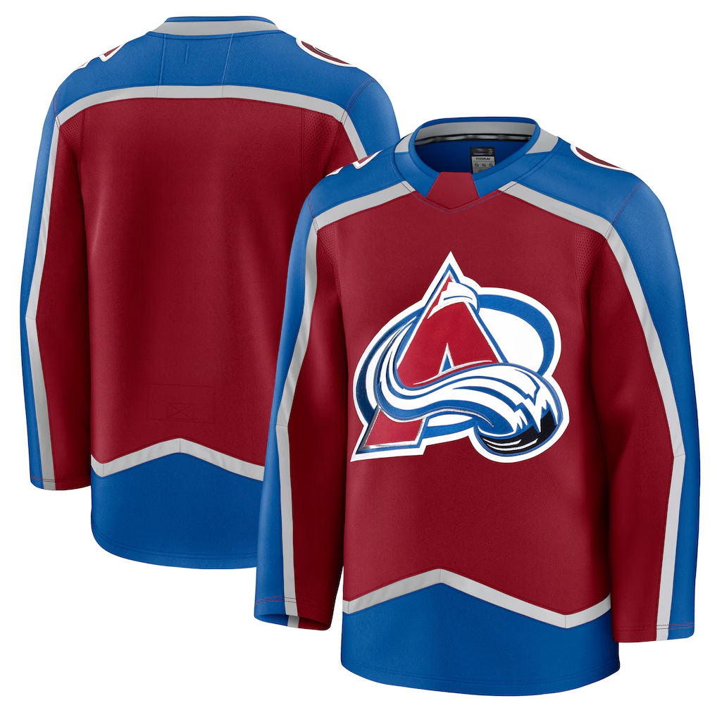 Trusc C.Avalanche Burgundy Home Premium Jerseys