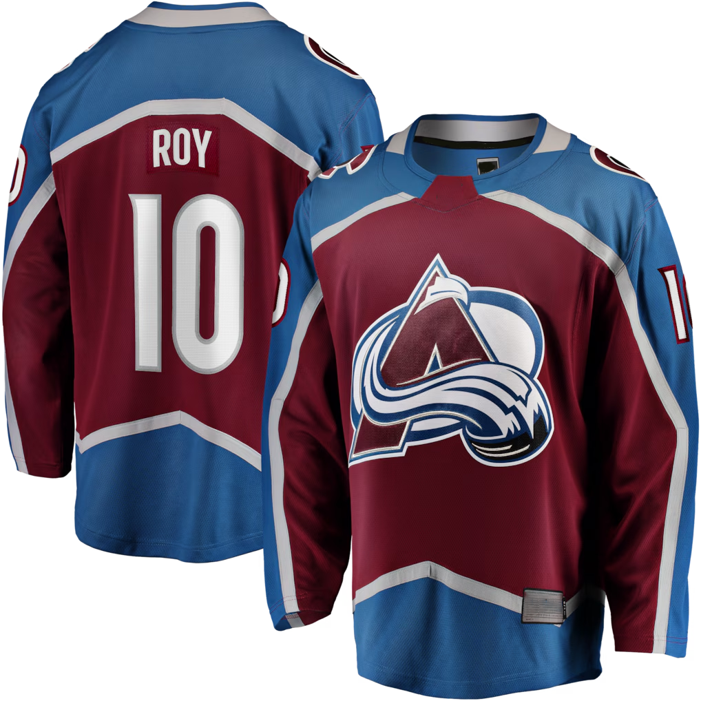 Trusc C.Avalanche #10 Nicolas Roy Burgundy Home Breakaway Jerseys