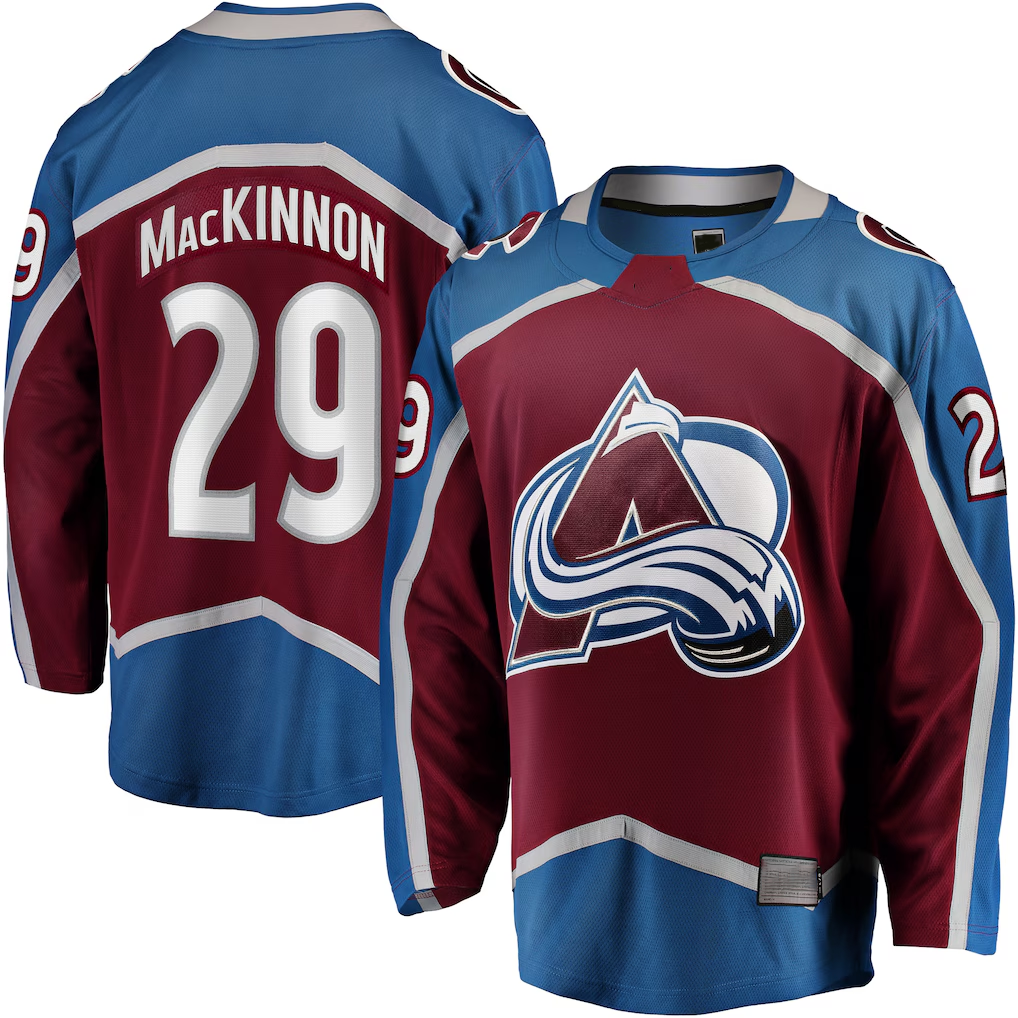 Trusc C.Avalanche #29 Nathan MacKinnon Burgundy Home Breakaway Jerseys