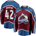Trusc C.Avalanche #42 Josh Manson Burgundy Home Breakaway Player Jerseys