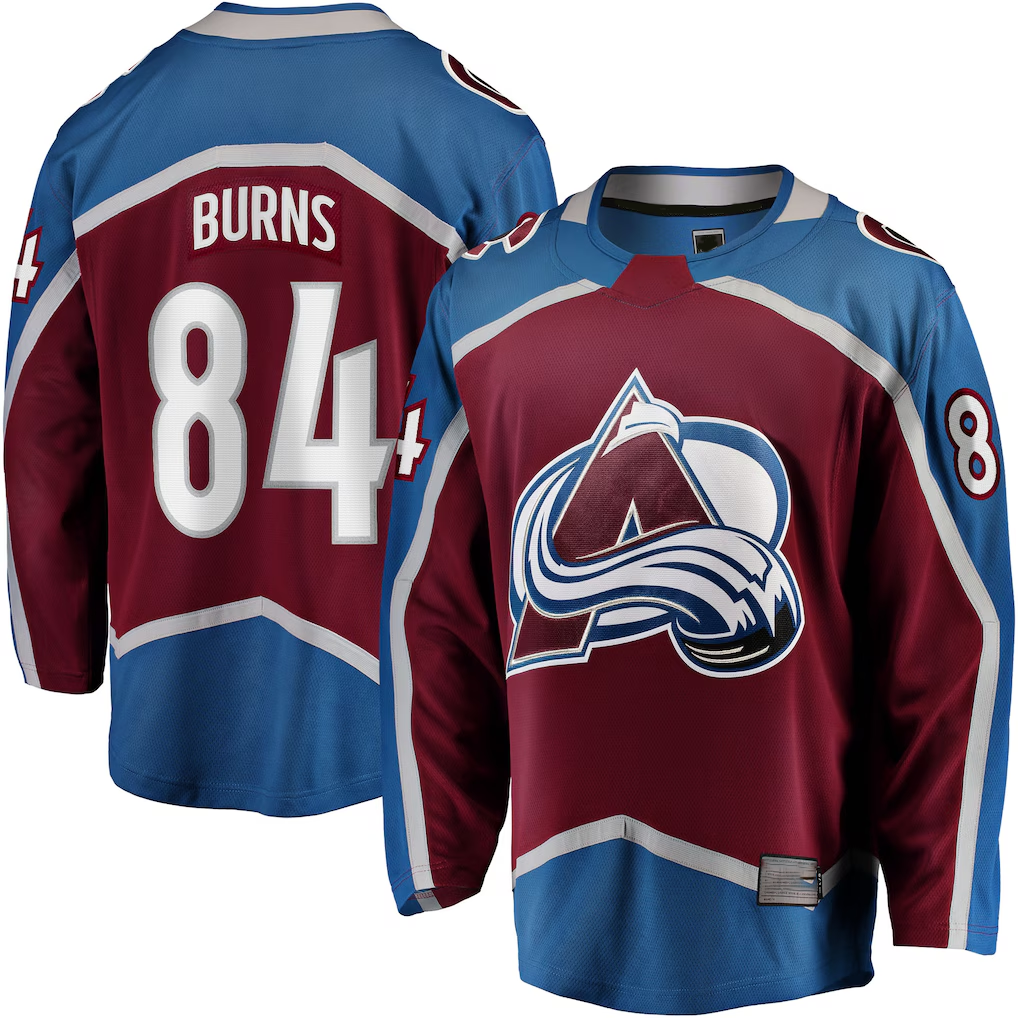 Trusc C.Avalanche #84 Brent Burns Burgundy Home Breakaway Jerseys