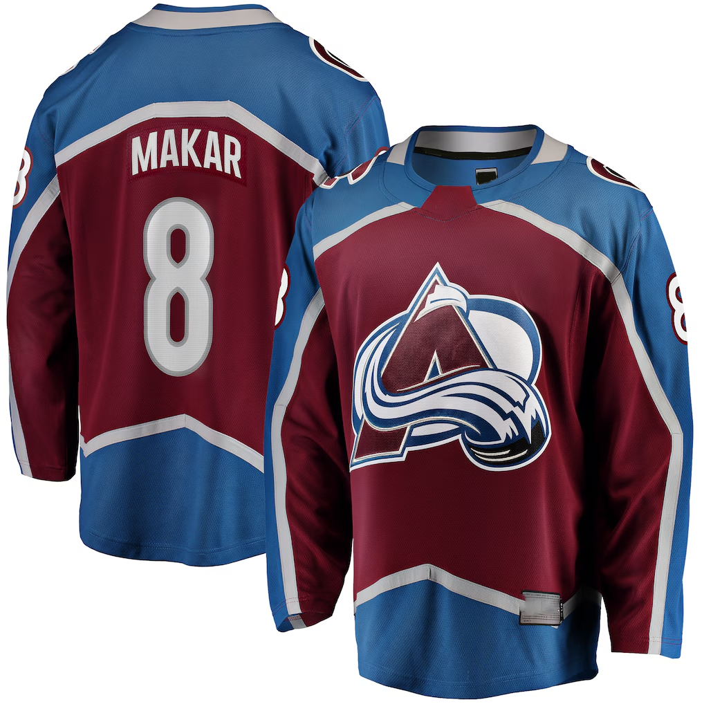 Trusc C.Avalanche #8 Cale Makar Maroon  Home Breakaway Player Jerseys
