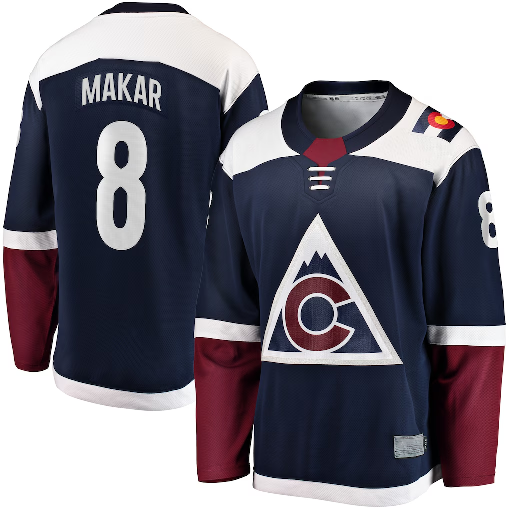Trusc C.Avalanche #8 Cale Makar Navy Breakaway Jerseys