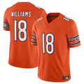 Trusc C.Bears #18 Caleb Williams Orange Vapor F.U.S.E. Limited Jersey Player Stitched Jerseys