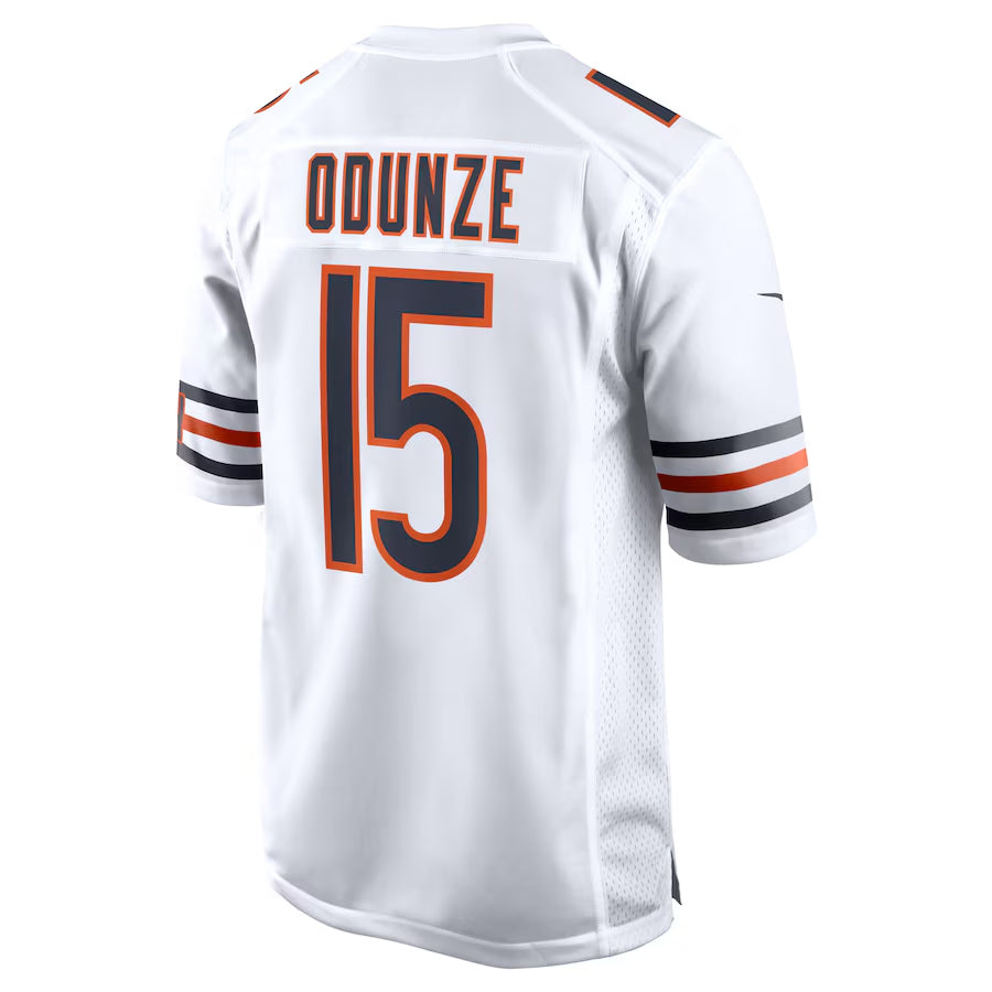 Trusc C.Bears #15 Rome Odunze Player White Home Game Stitched Jerseys