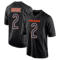 Trusc C.Bears #2 D.J. Moore Player Black Carbon Fashion Stitched Jerseys