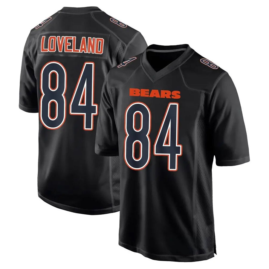 Trusc C.Bears #84 Colston Loveland Player Carbon Black Fashion Game Stitched Jerseys