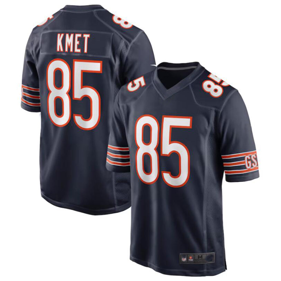 Trusc C.Bears #85 Cole Kmet Navy Player Game Jersey American Stitched Jerseys
