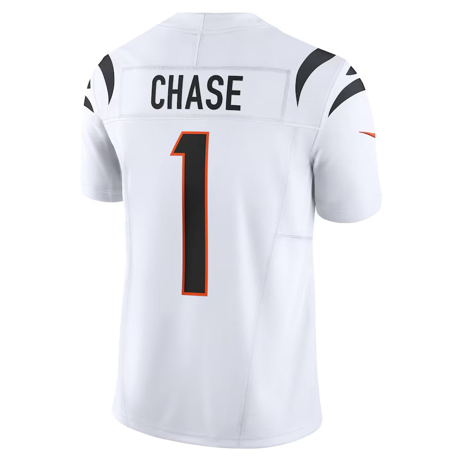 Trusc C.Bengals #1 Ja'Marr Chase Player White Vapor F.U.S.E. Limited Stitched Jerseys
