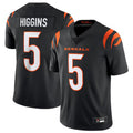 Trusc C.Bengals #5 Tee Higgins Black Vapor Untouchable Limited Jersey American Stitched  Jerseys
